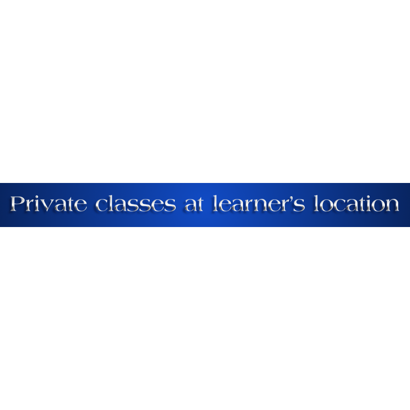 Private class At learner's location